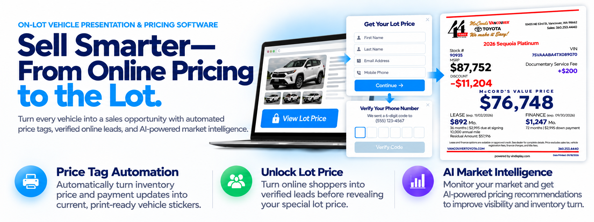 Pricing Software for Car Dealerships.  AI Powered Vehicle Pricing 